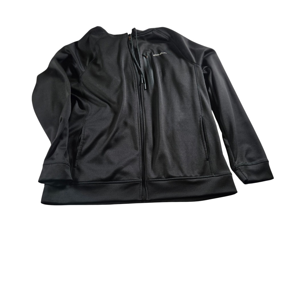Eddie Bauer FreeDry Men XL Black Performance Hooded Jacket Gorpcore Hiking Trail